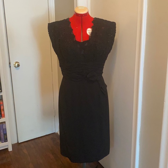 Seamstress Made Black Formal Dress - Picture 1 of 7